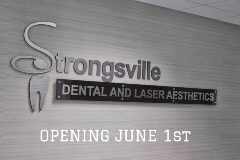 Logo of strongsville with opening date